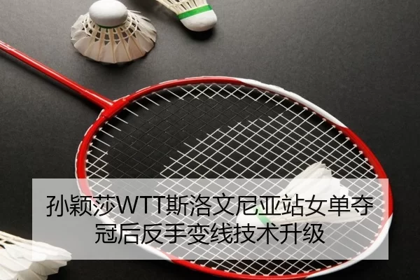 孙颖莎WTT斯洛文尼亚站女单夺冠后反手变线技术升级